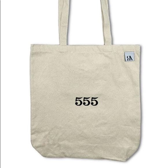555 embroidered angel number tote bag - Picture 1 of 3
